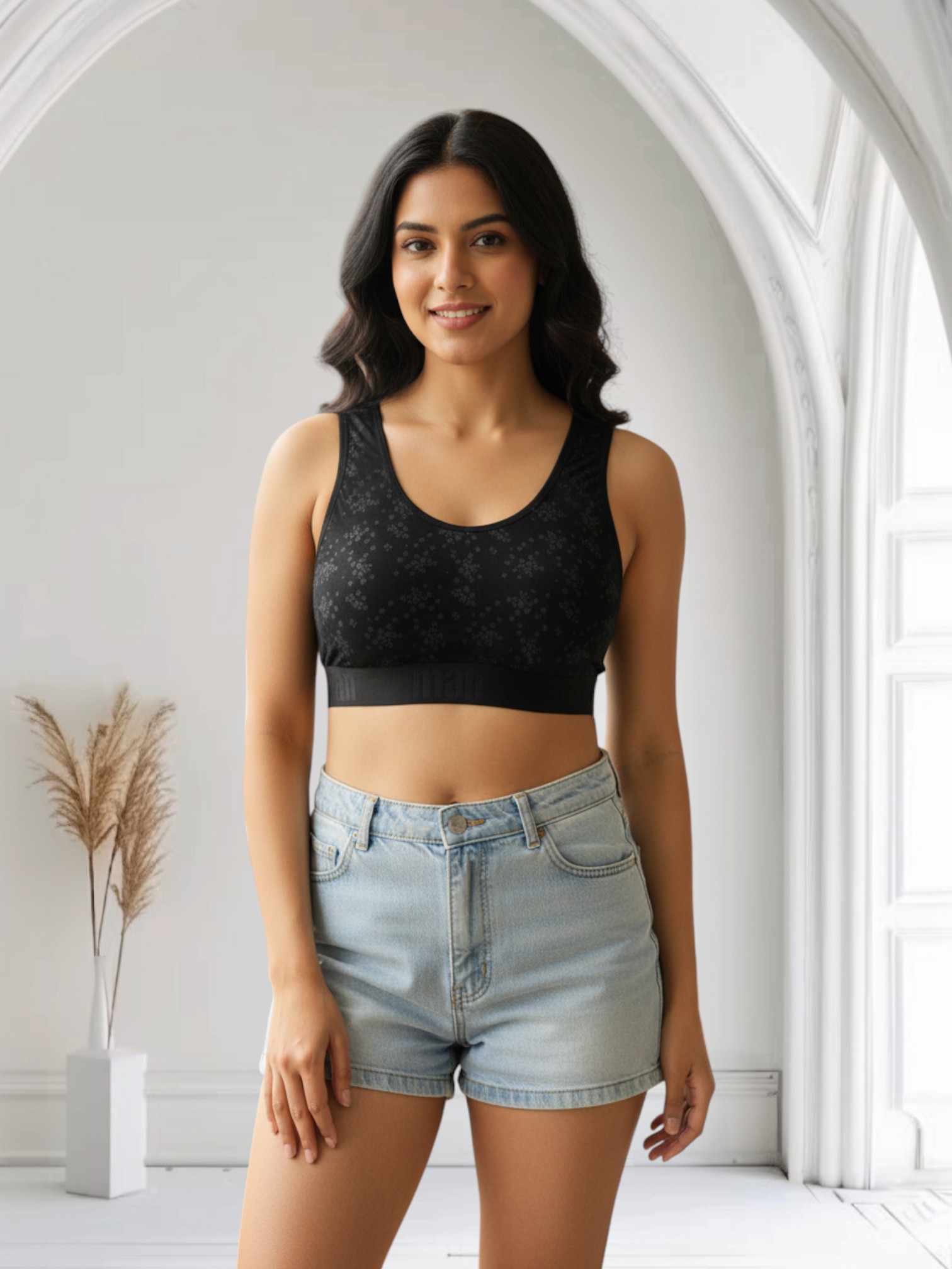 6 Pis Non-Padded Cotton Bra